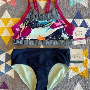 Athleta Girl Swimsuit Paradise Splash NWT Girl 14
